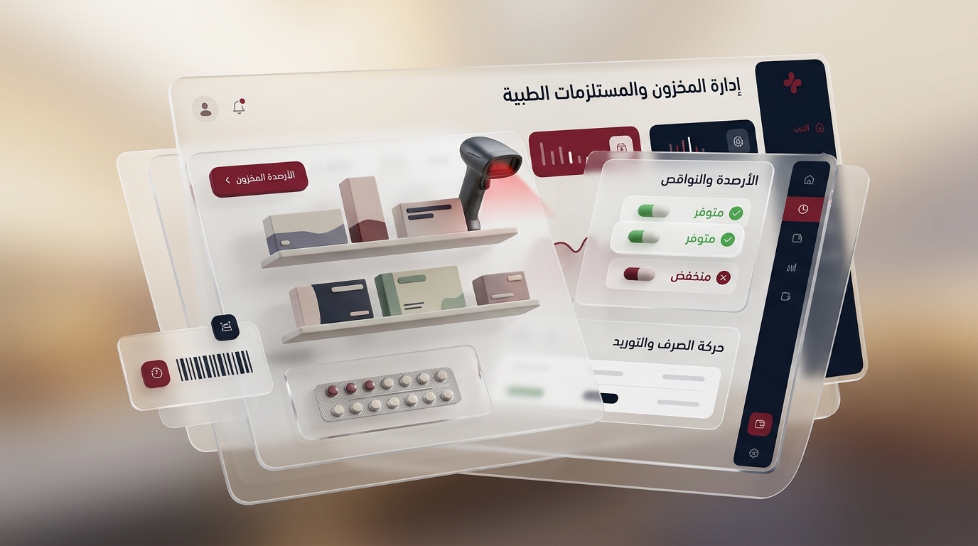 إدارة المخزون والمستلزمات الطبية